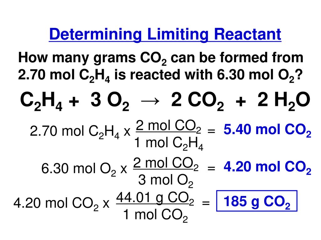 12.3 Limiting Reactant If a carpenter had two tabletops and seven